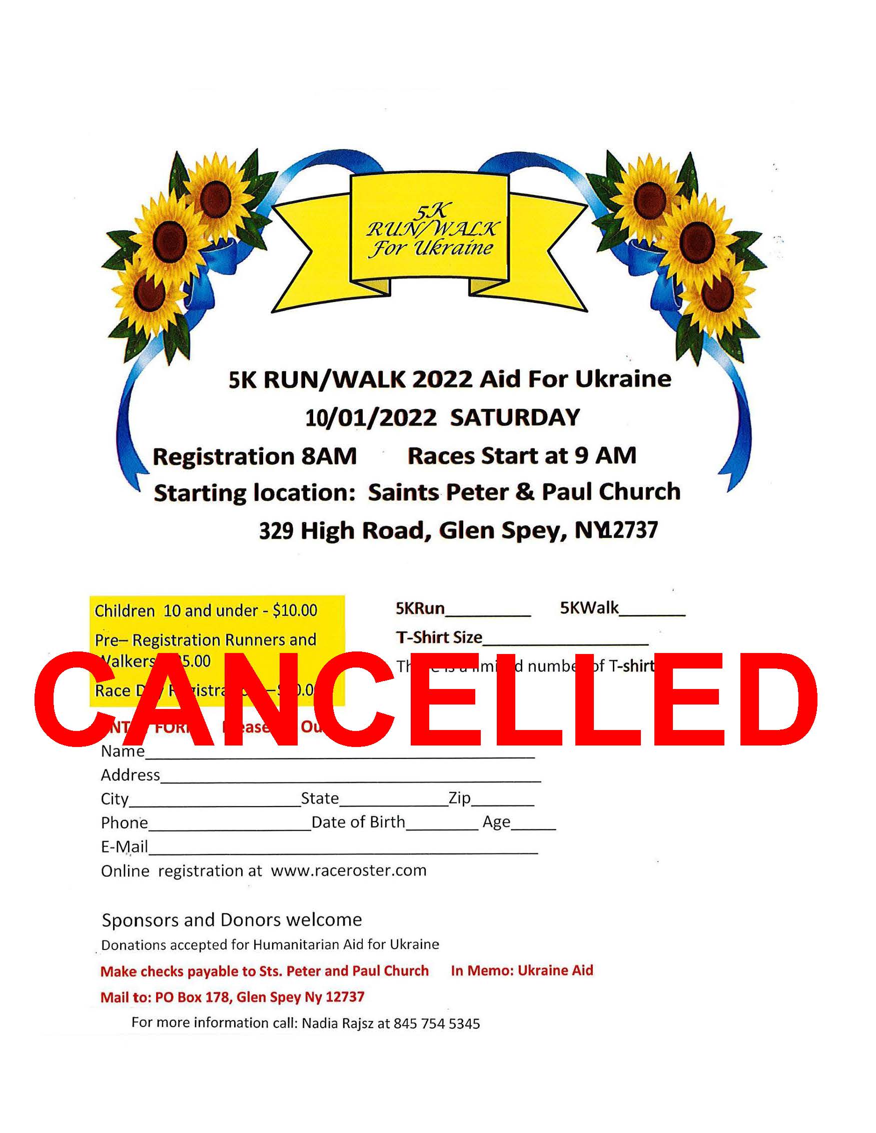 Cancellation flyer